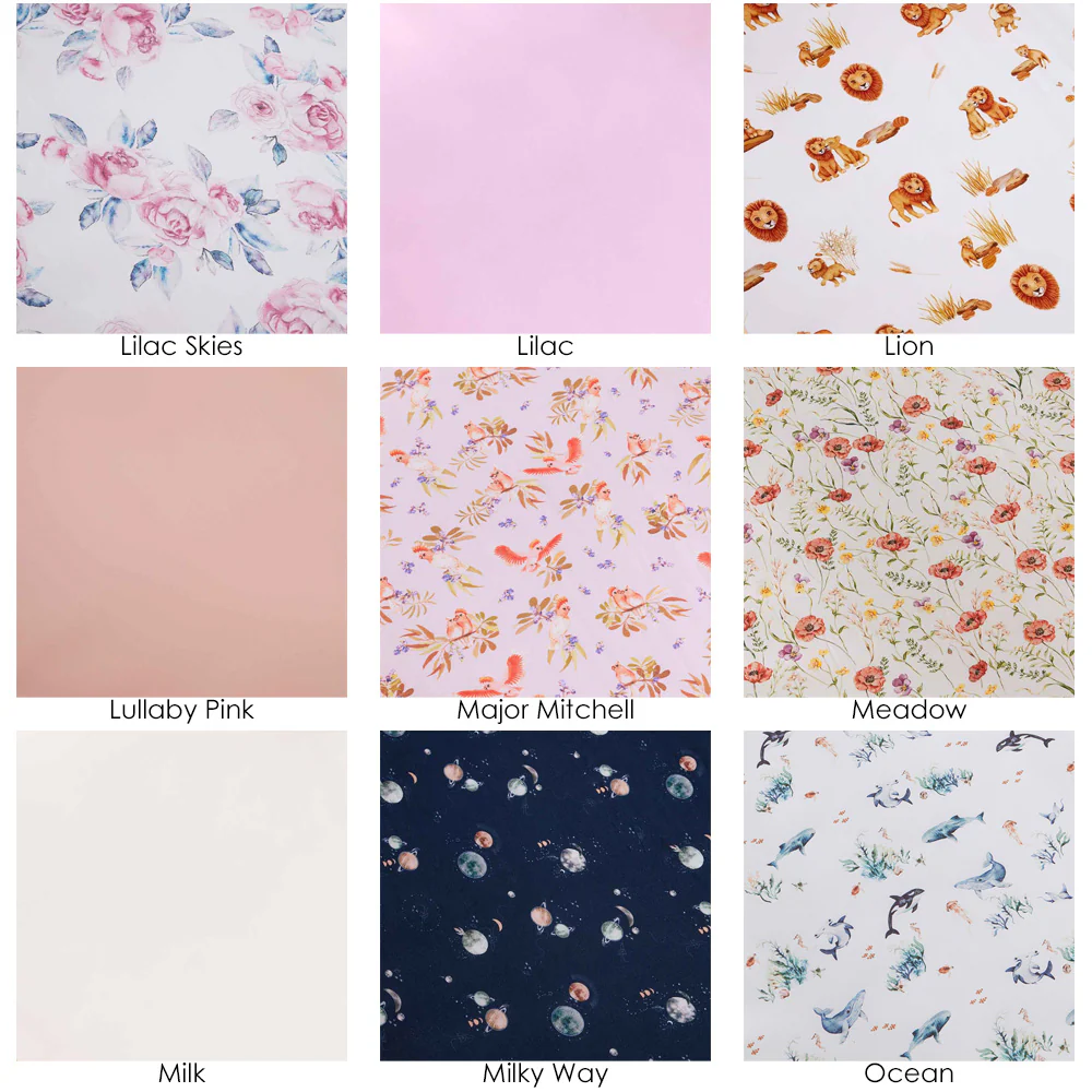 2 Pack Fitted Organic Cot & Bassinet Sheet / Change Pad Cover - Image 5