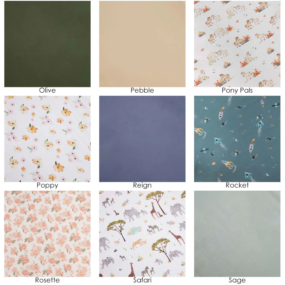 2 Pack Fitted Organic Cot & Bassinet Sheet / Change Pad Cover - Image 6