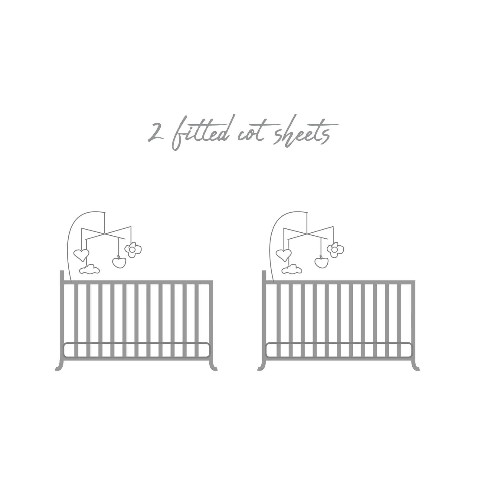 2 Pack Organic Fitted Cot Sheets - Image 7