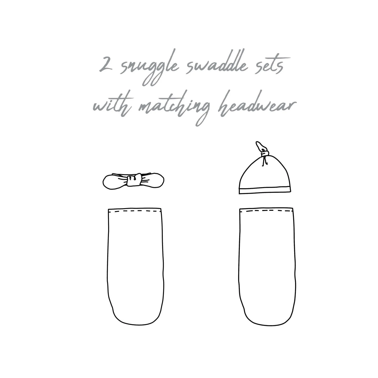 2 Pack Snuggle Swaddle Set - Image 6