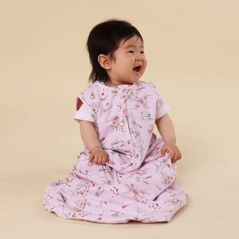 Alice's Tea Party Organic Sleeping Bag 1.0 TOG - Image 5