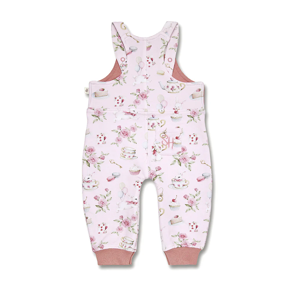Alice's Tea Party Organic Snuggle Overalls - Image 5