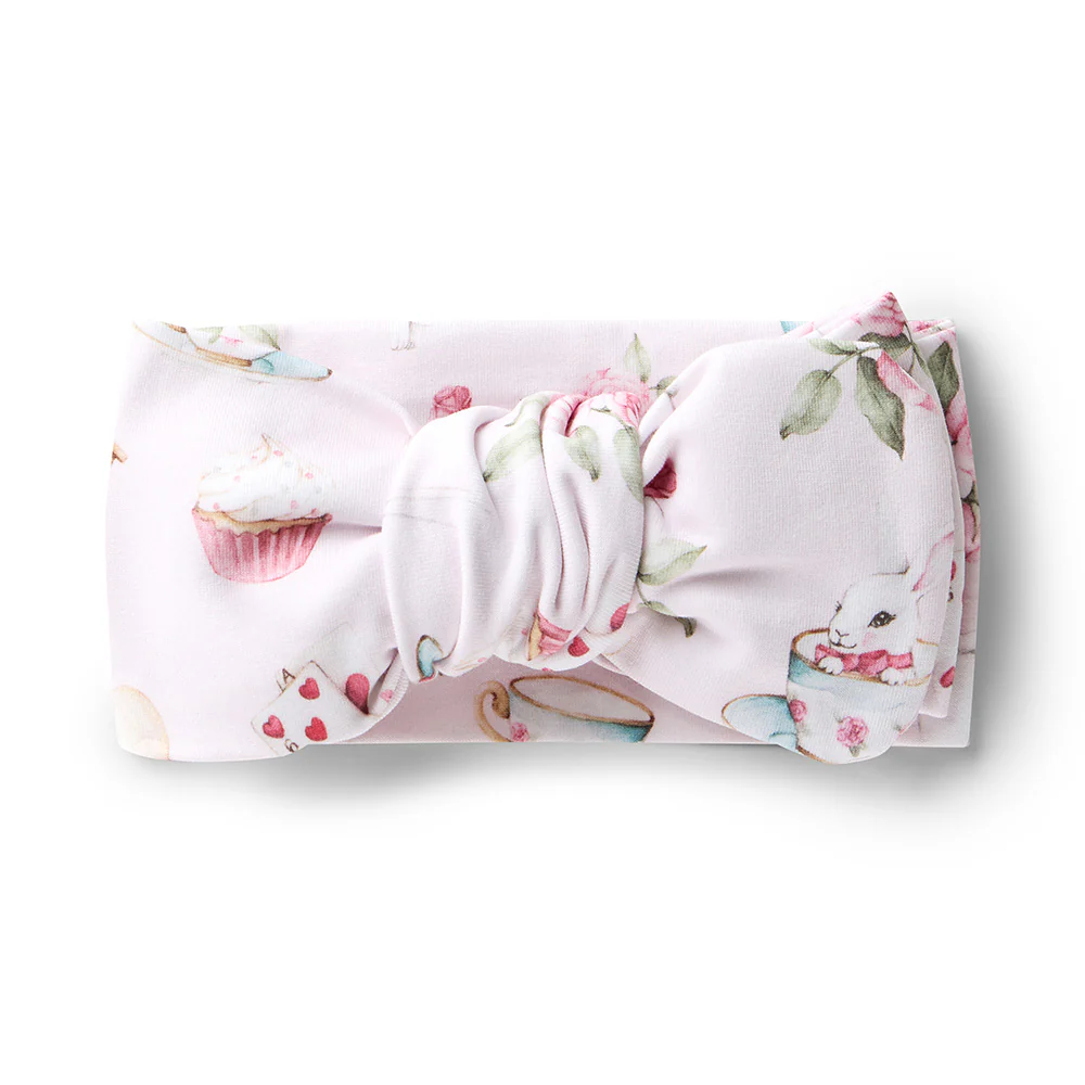 Alice's Tea Party Organic Oversized Bow - Image 2