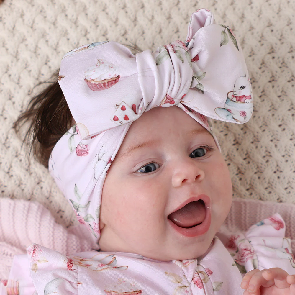 Alice's Tea Party Organic Oversized Bow - Image 3
