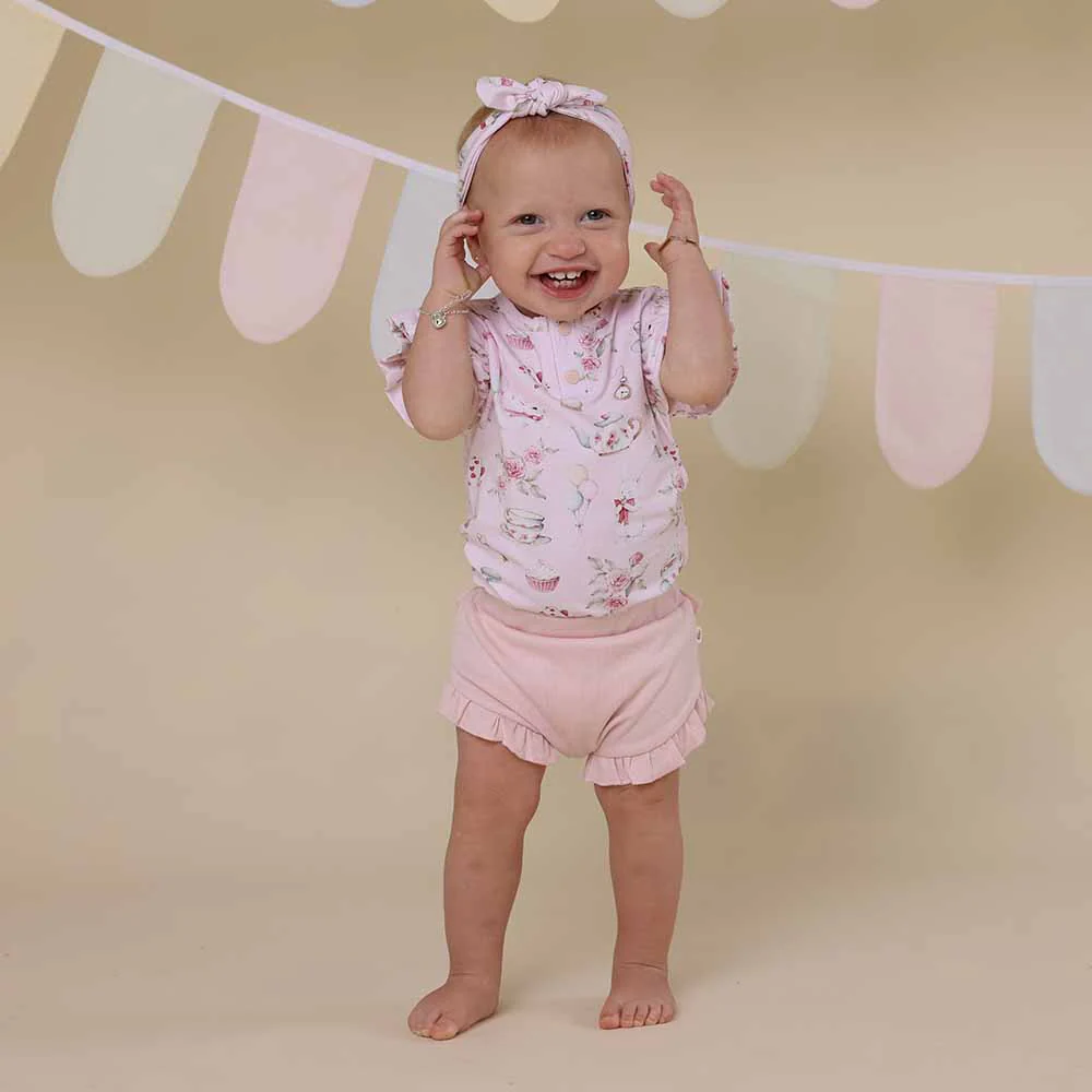 Alice’s Tea Party Short Sleeve Organic Bodysuit - Image 12