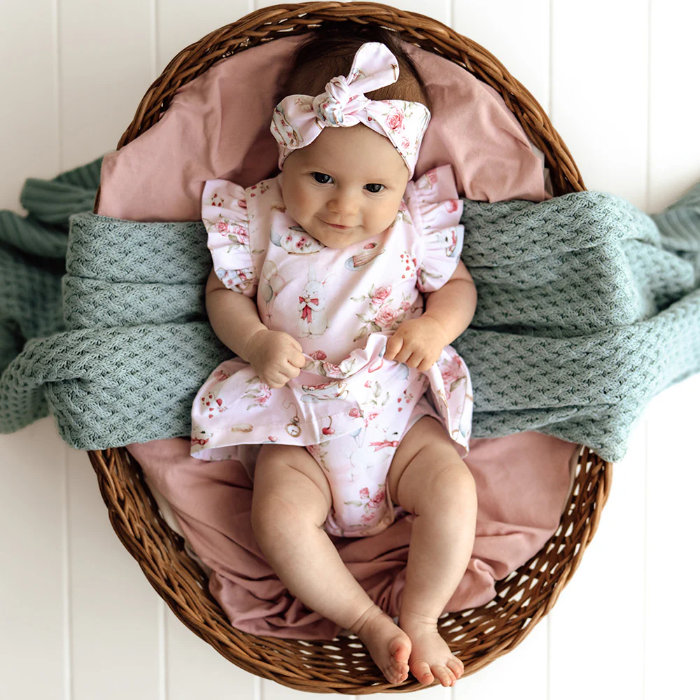 Alice’s Tea Party Short Sleeve Organic Dress - Image 14