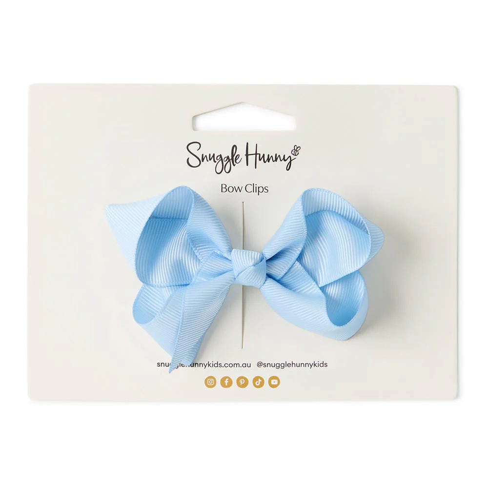 Baby Blue Bow Hair Clip - Image 3