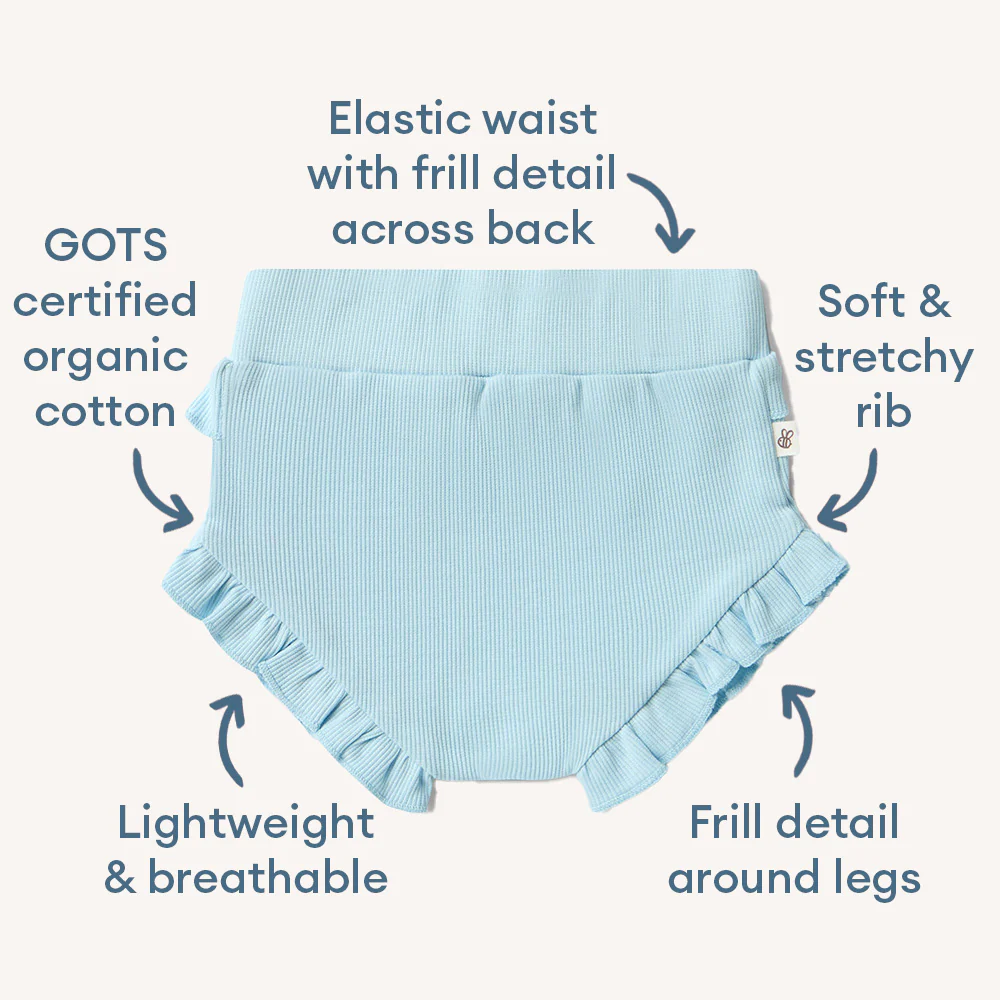 Baby Blue Organic Bloomers - Image 6