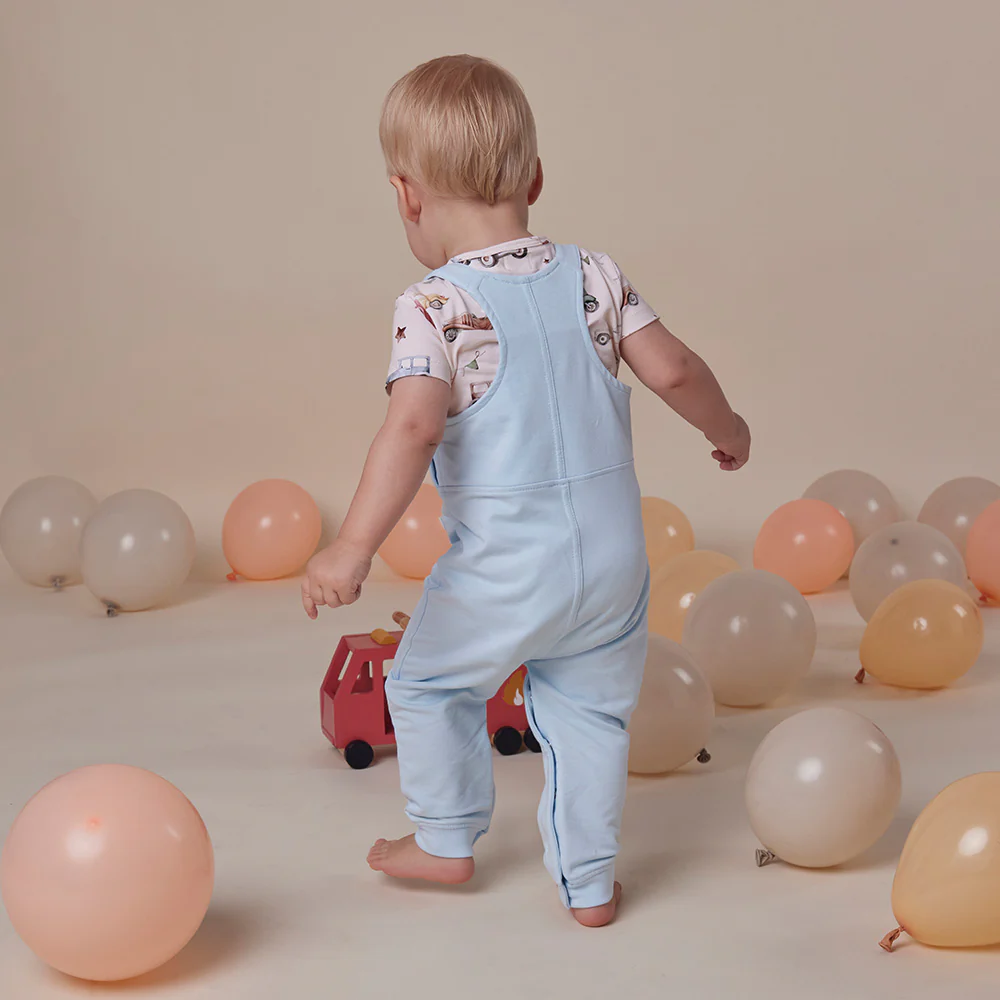 Baby Blue Organic Joey Overalls - Image 6