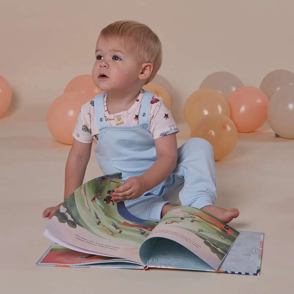 Baby Blue Organic Joey Overalls - Image 9