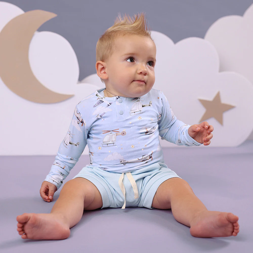 Baby Blue Organic Shorts - Image 7