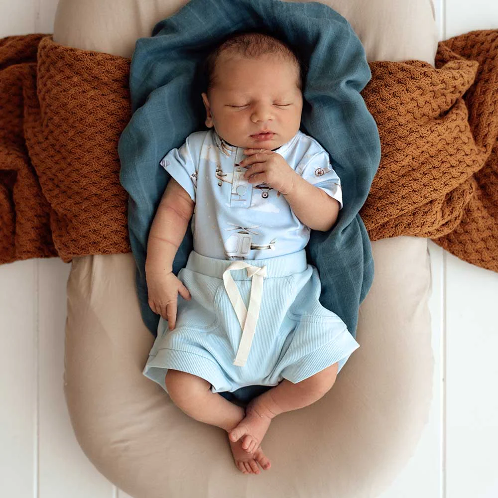 Baby Blue Organic Shorts - Image 8