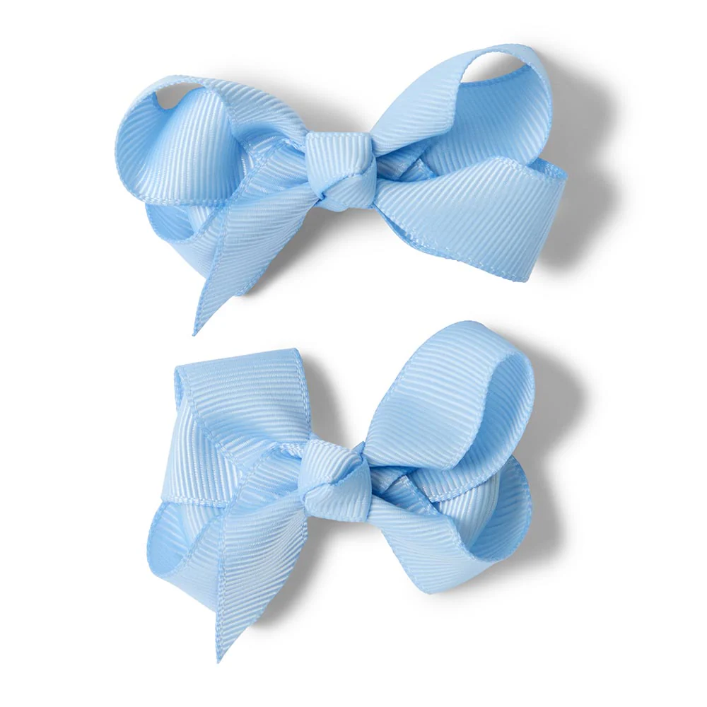 Baby Blue Piggy Tail Hair Clips - Pair - Image 2