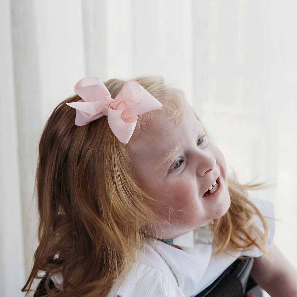 Baby Pink Bow Hair Clip - Image 3