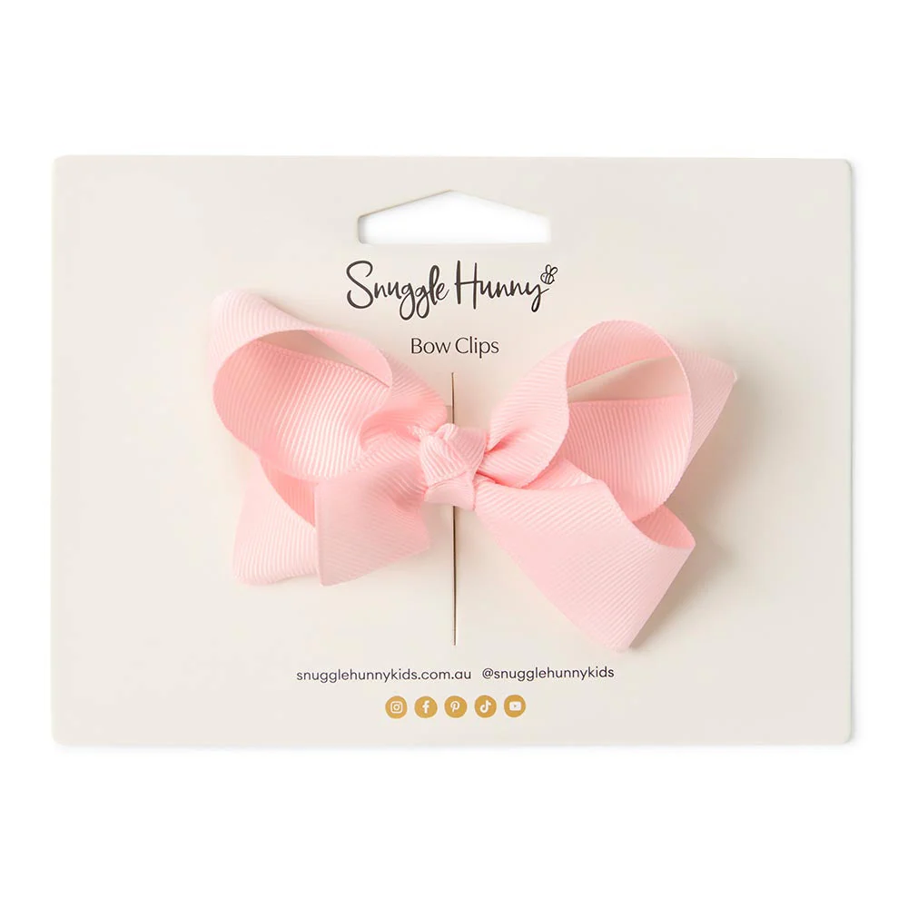 Baby Pink Bow Hair Clip - Image 4