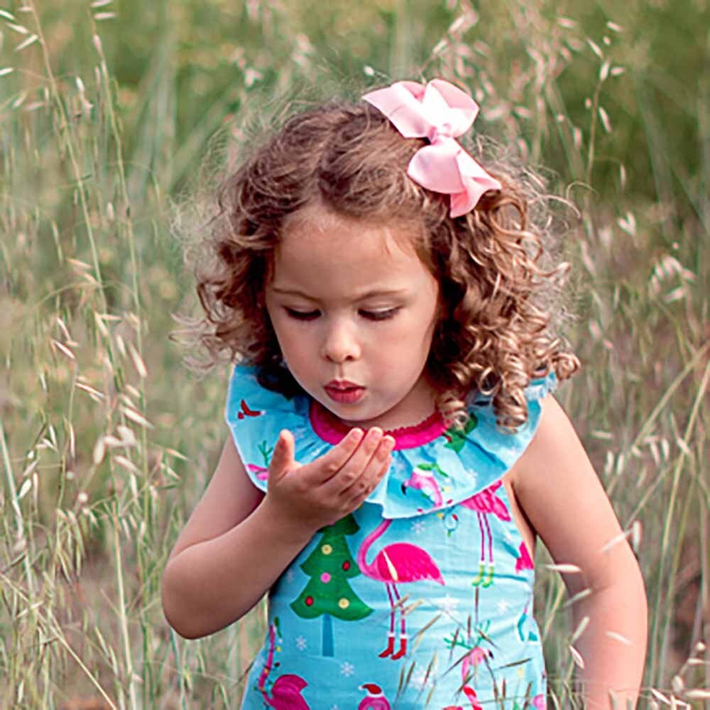 Baby Pink Bow Hair Clip - Image 6
