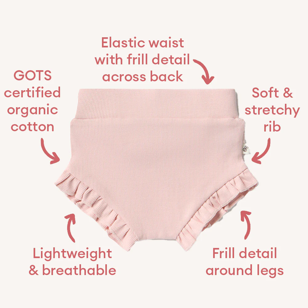 Baby Pink Organic Bloomers - Image 11