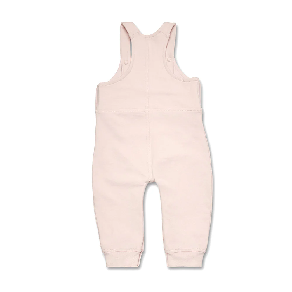Baby Pink Organic Joey Overalls - Image 4