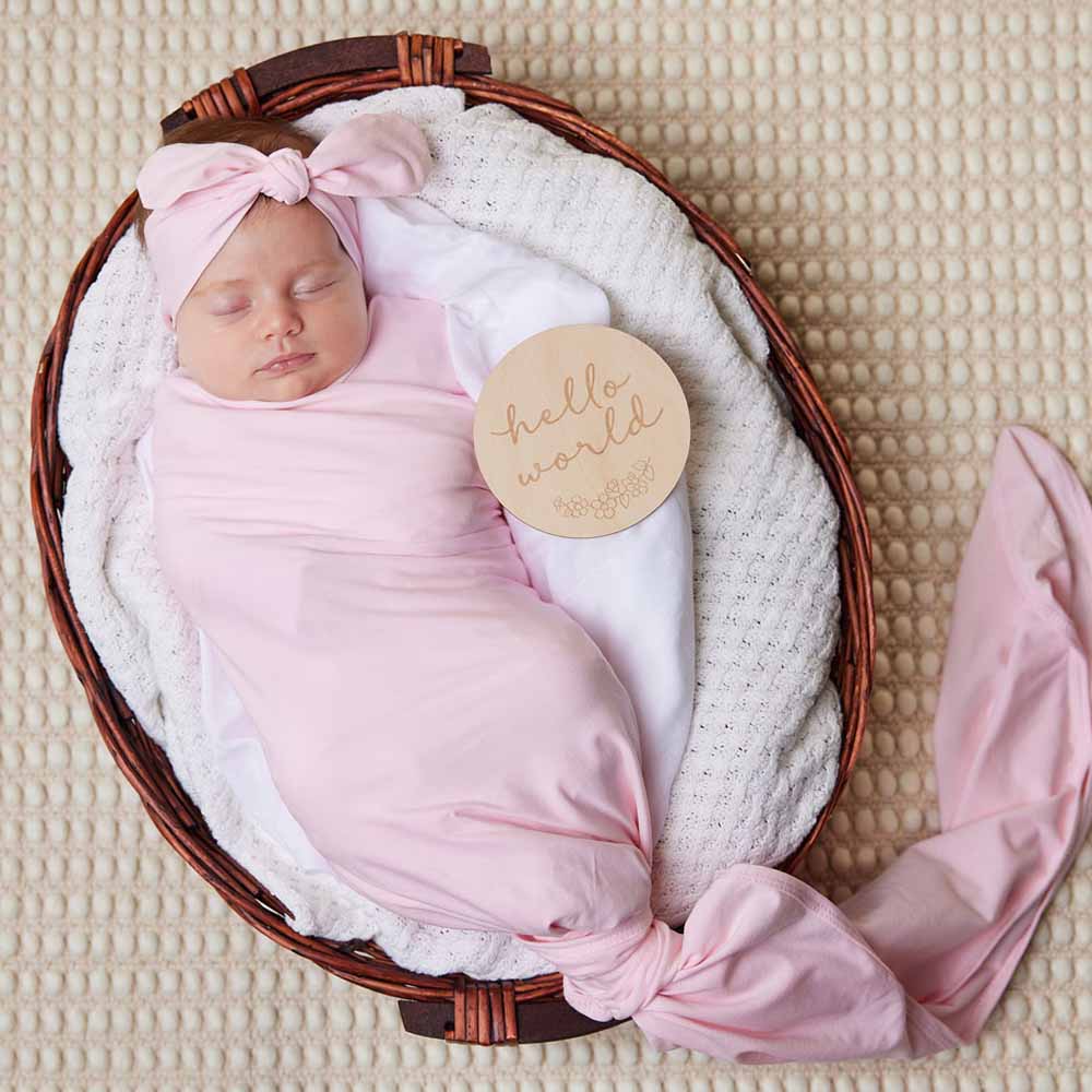 Baby Pink Organic Topknot - Image 3