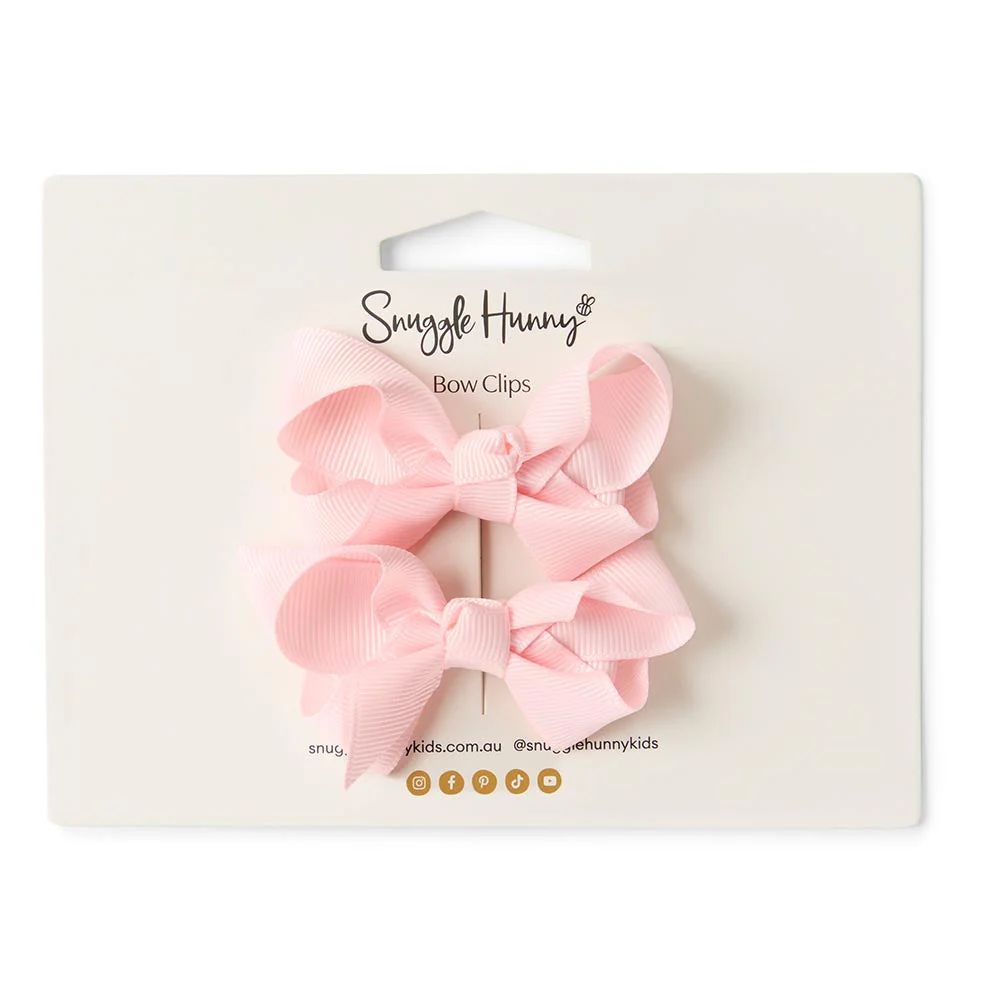 Baby Pink Piggy Tail Hair Clips - Pair - Image 3