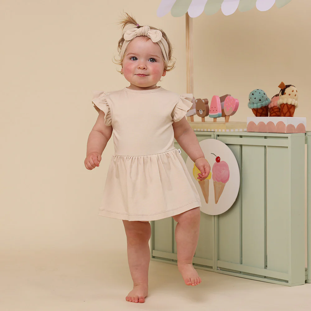 Babyccino Short Sleeve Organic Dress - Image 3