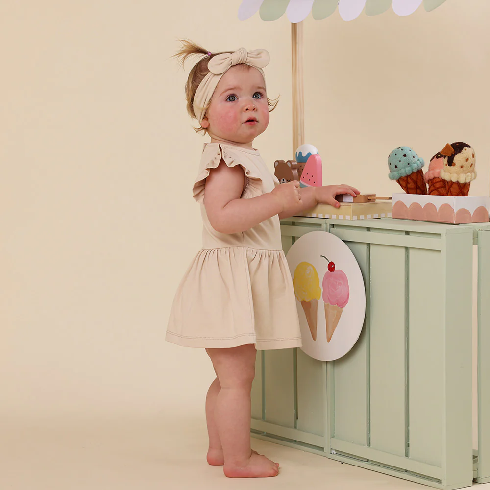 Babyccino Short Sleeve Organic Dress - Image 5