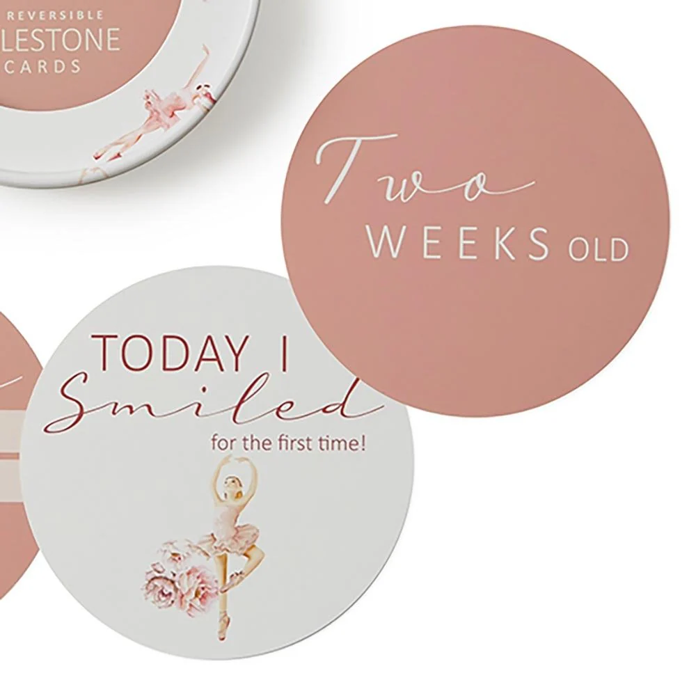 Ballerina & Rosa Reversible Milestone Cards - Image 3