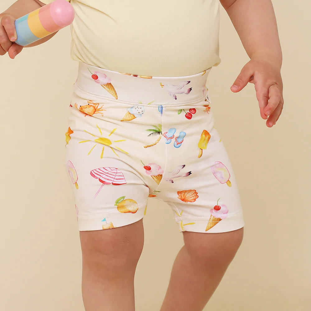 Beach Fun Organic Bike Shorts - Image 3