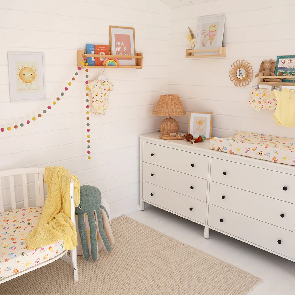 Beach Fun Organic Fitted Cot Sheet - Image 4