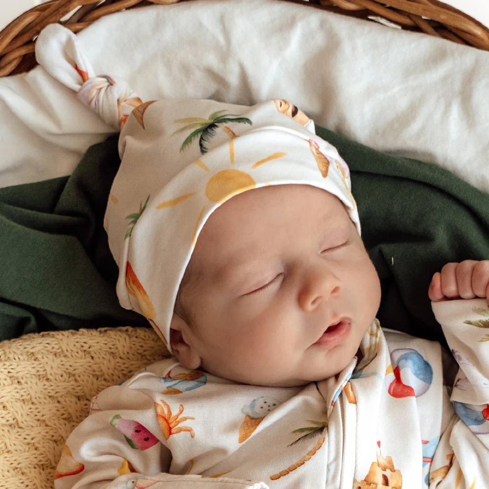 Beach Fun Organic Knotted Beanie - Image 3