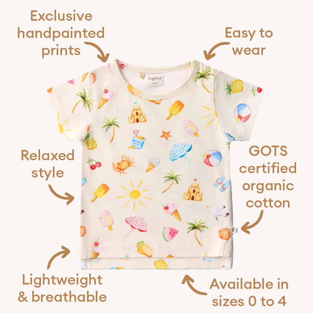 Beach Fun Organic T-Shirt - Image 4