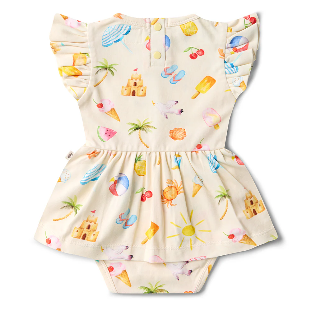 Beach Fun Short Sleeve Organic Dress - Image 12