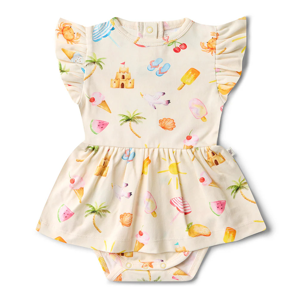 Beach Fun Short Sleeve Organic Dress - Image 2
