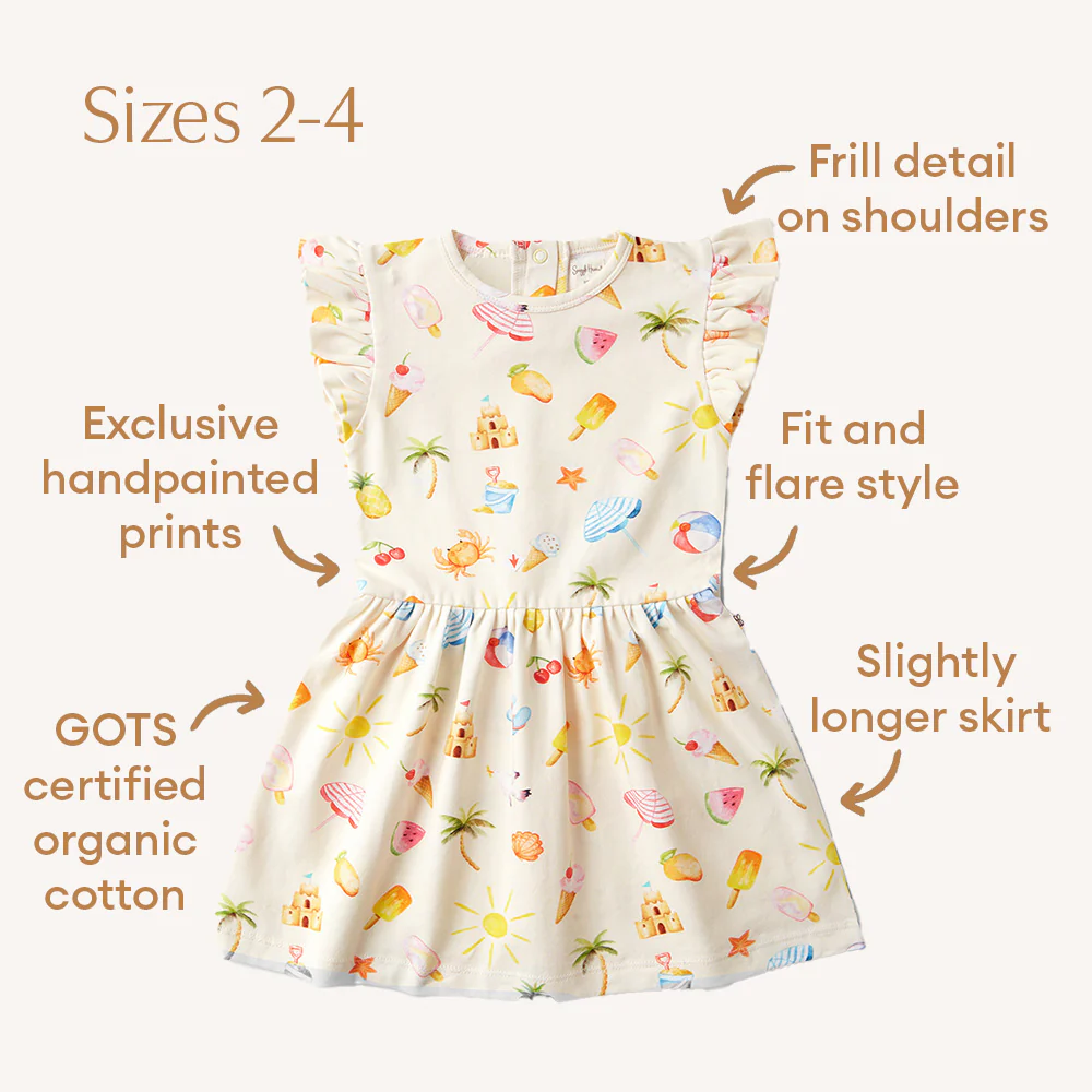 Beach Fun Short Sleeve Organic Dress - Image 5