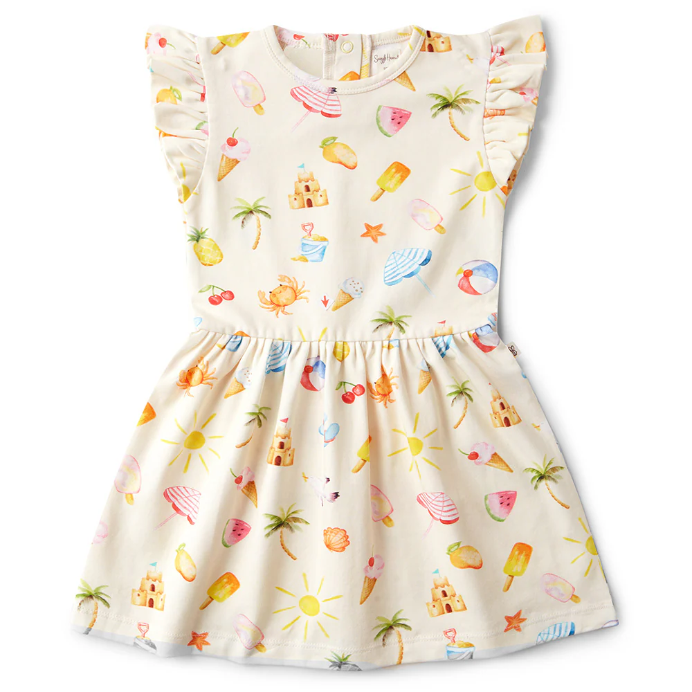 Beach Fun Short Sleeve Organic Dress - Image 8
