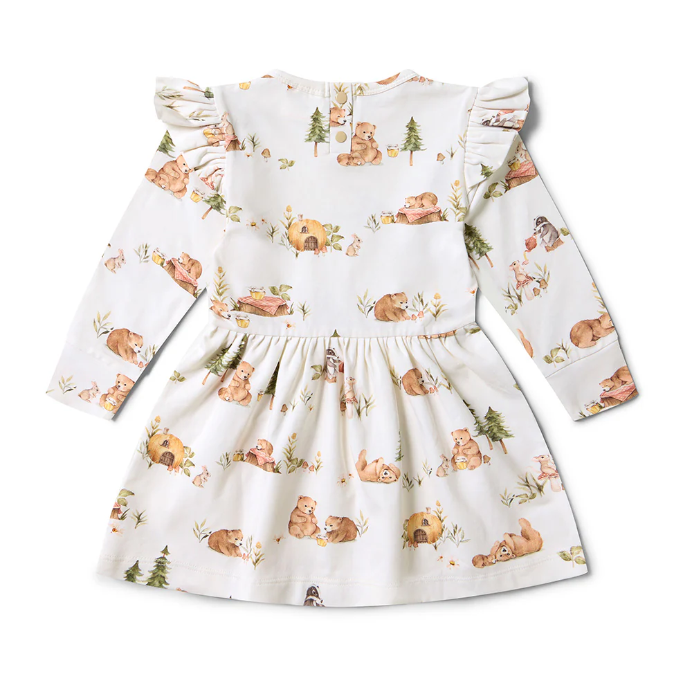 Bears Long Sleeve Organic Dress - Image 10