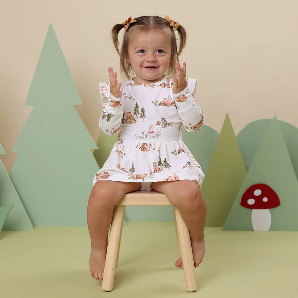 Bears Long Sleeve Organic Dress - Image 11