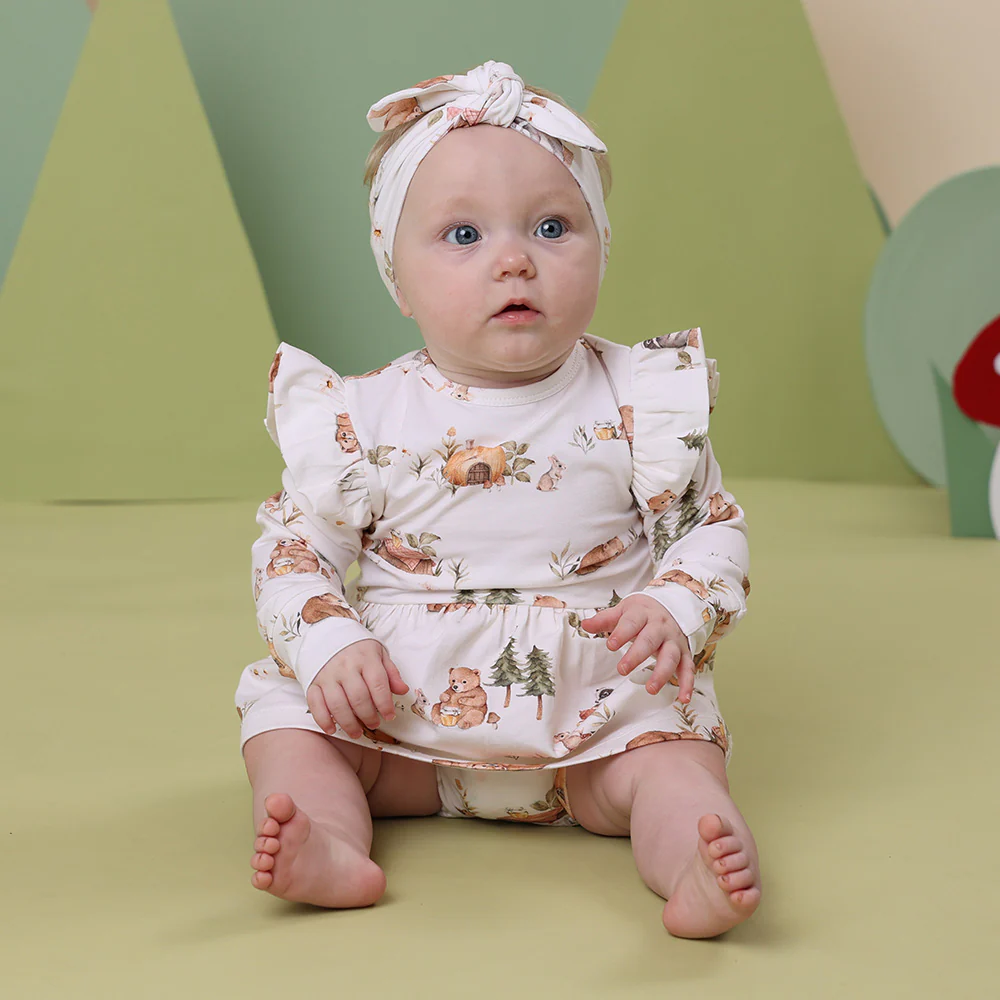 Bears Long Sleeve Organic Dress - Image 6