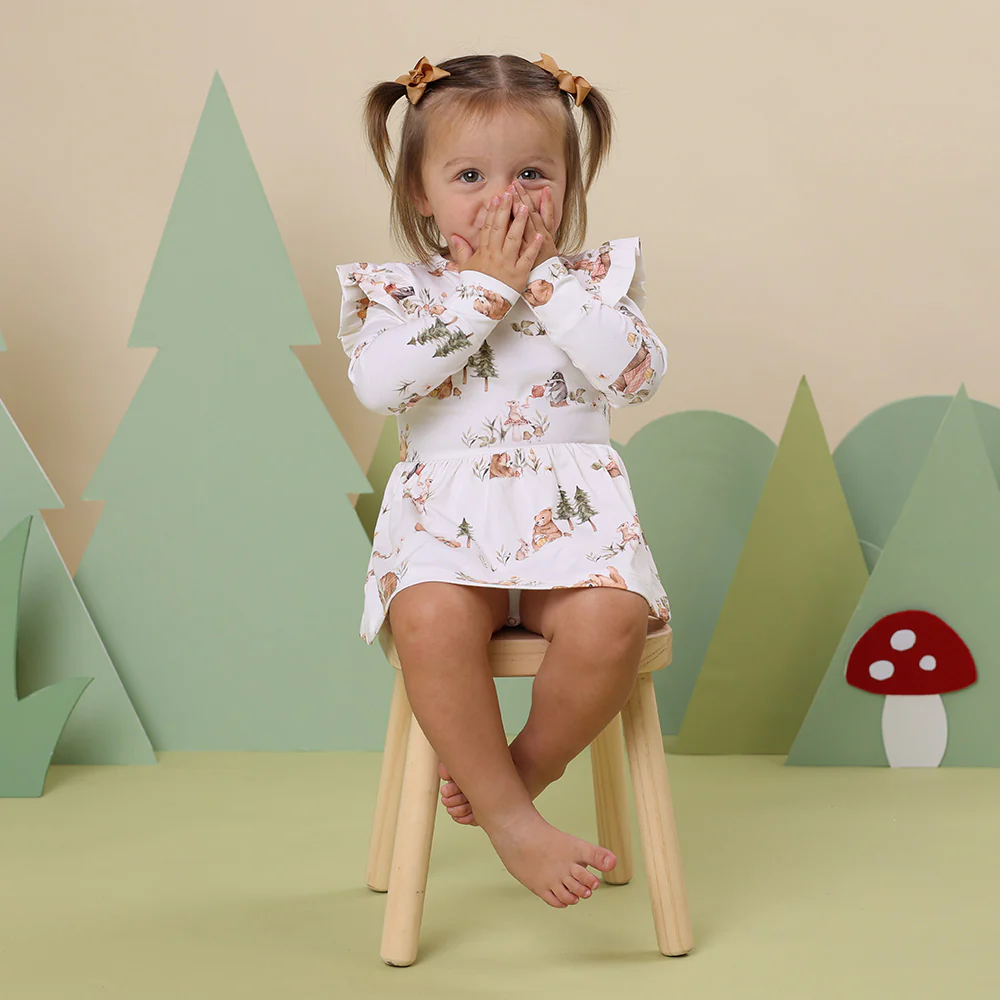 Bears Long Sleeve Organic Dress - Image 8