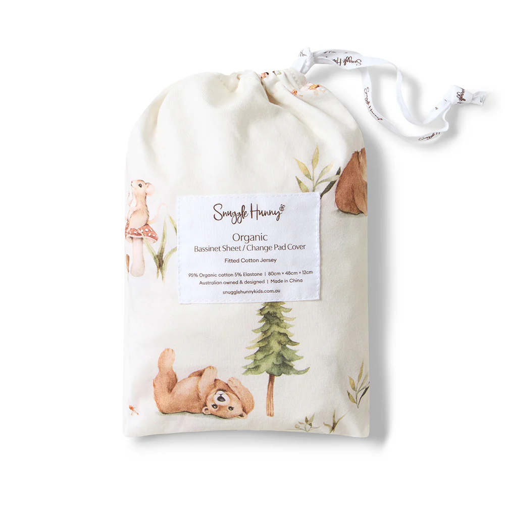 Bears Organic Bassinet Sheet / Change Pad Cover - Image 4