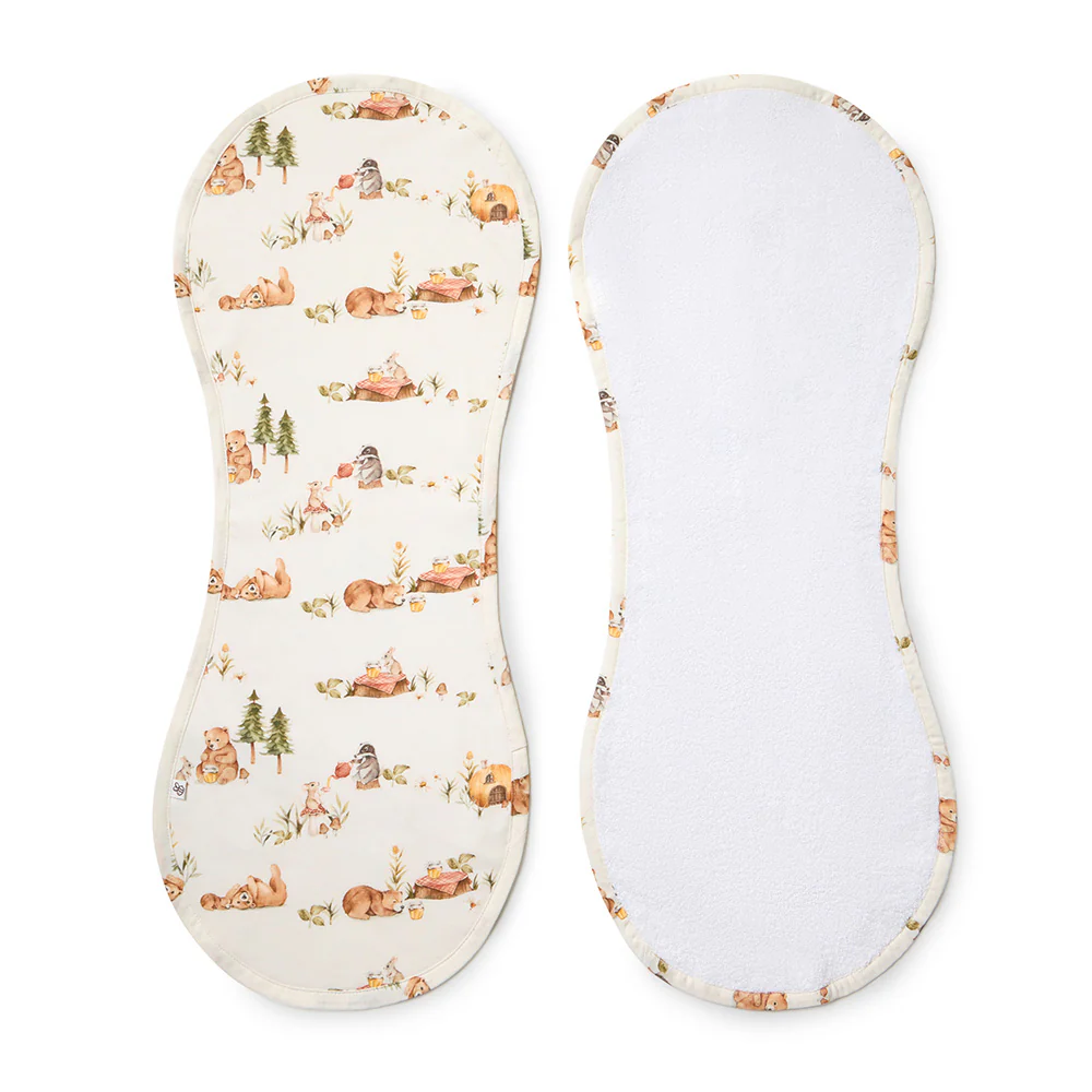 Bears Organic Cotton Burp Cloth - Image 2