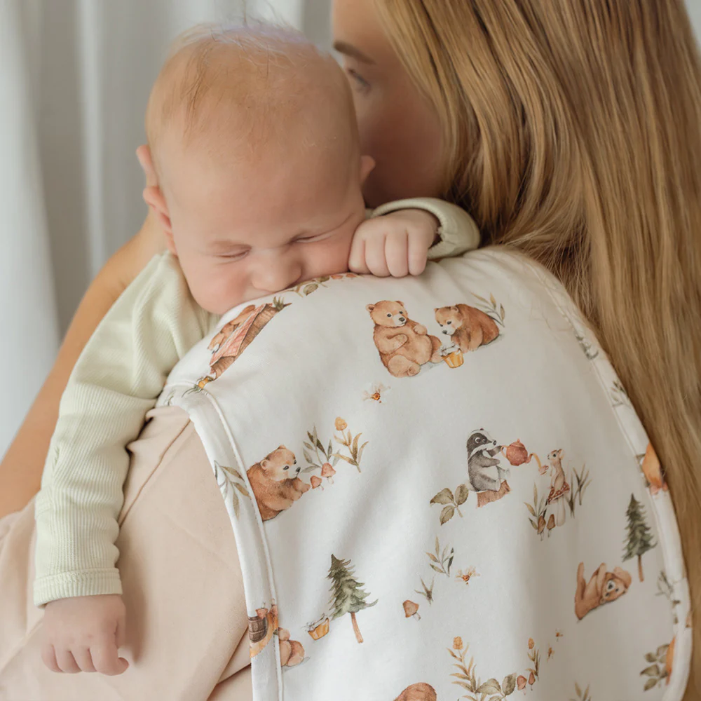 Bears Organic Cotton Burp Cloth - Image 4