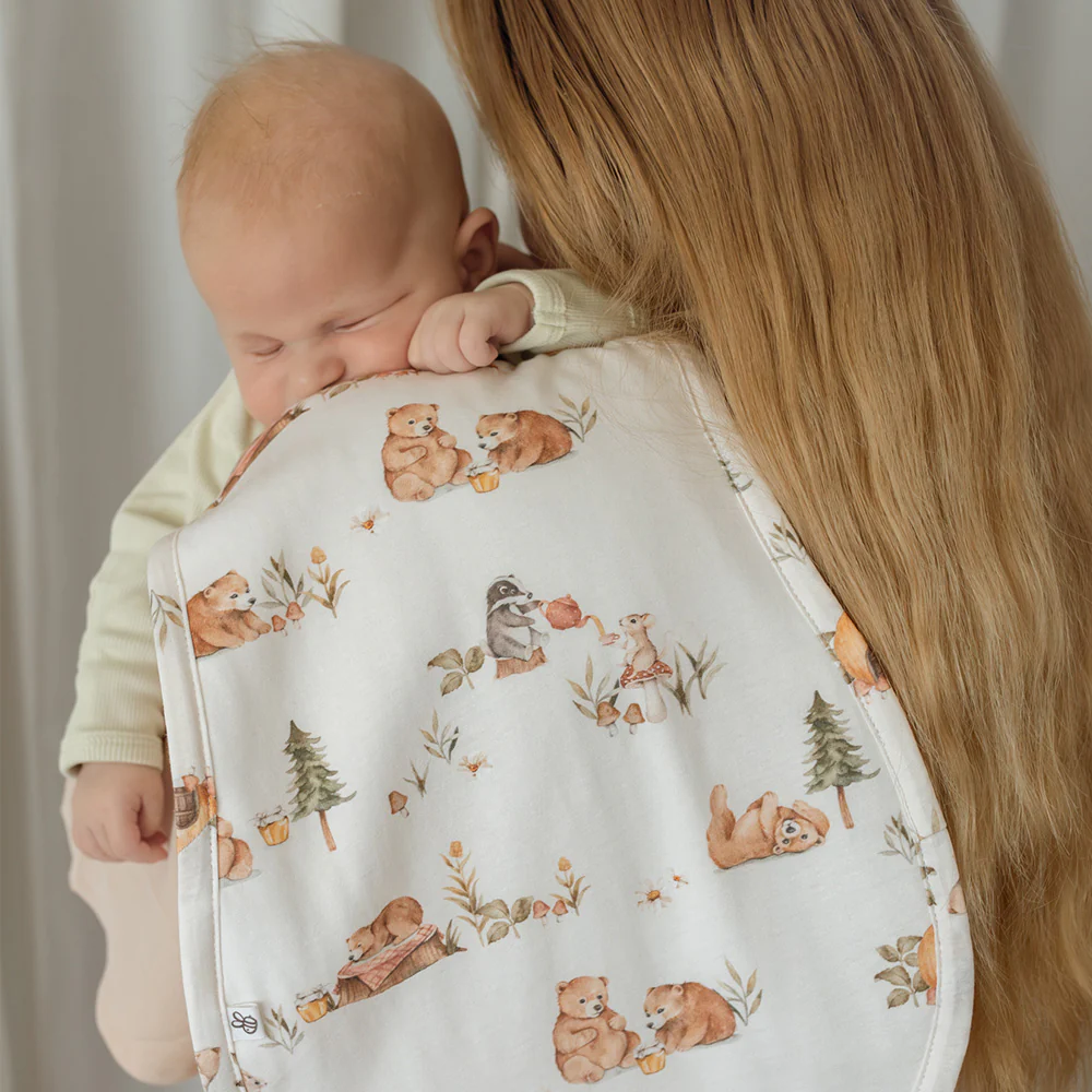Bears Organic Cotton Burp Cloth - Image 6