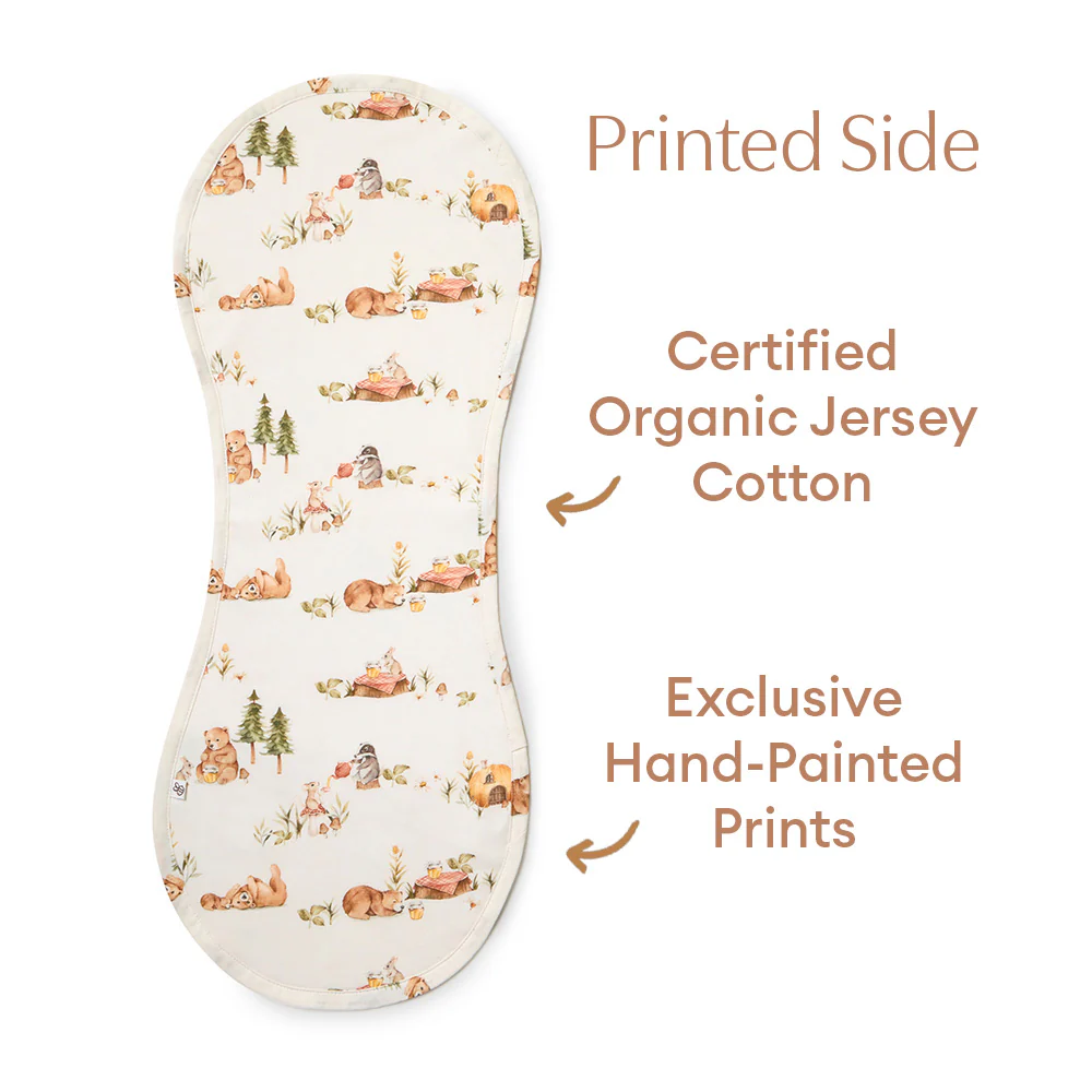 Bears Organic Cotton Burp Cloth - Image 7