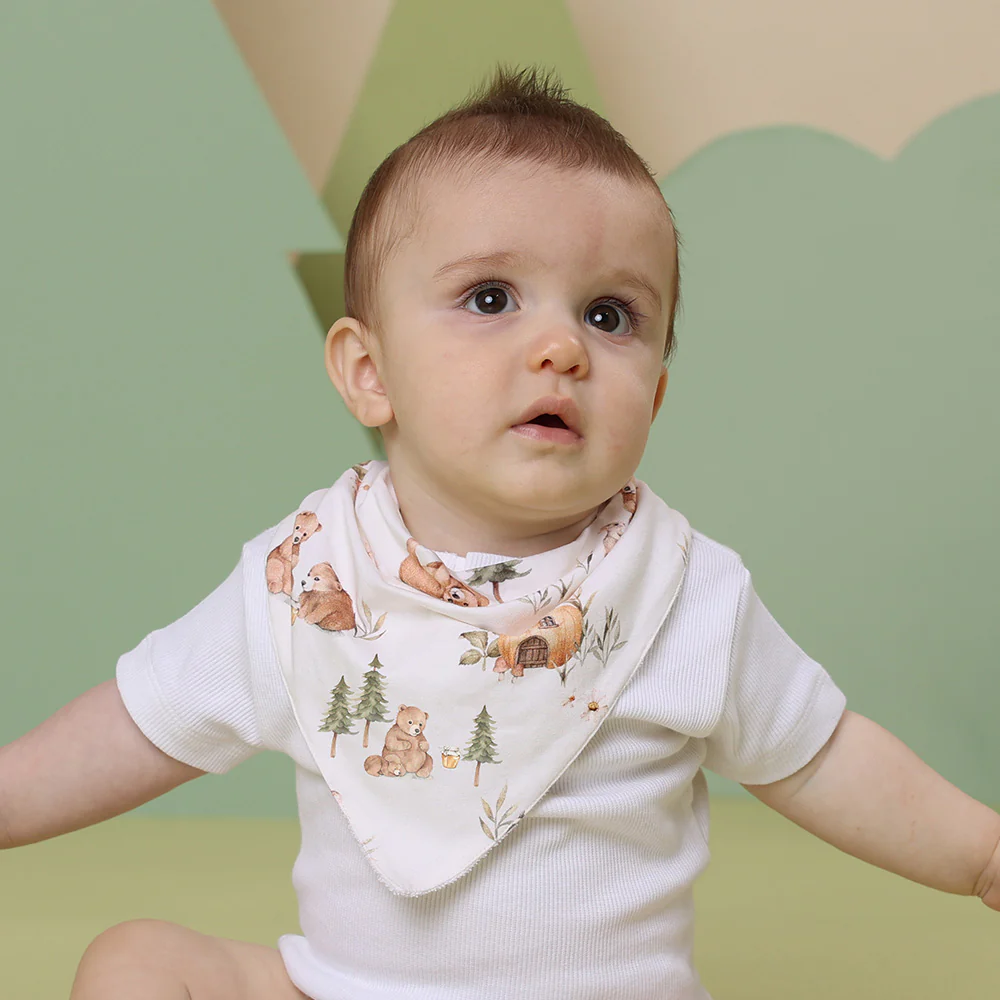 Bears Organic Dribble Bib - Image 3