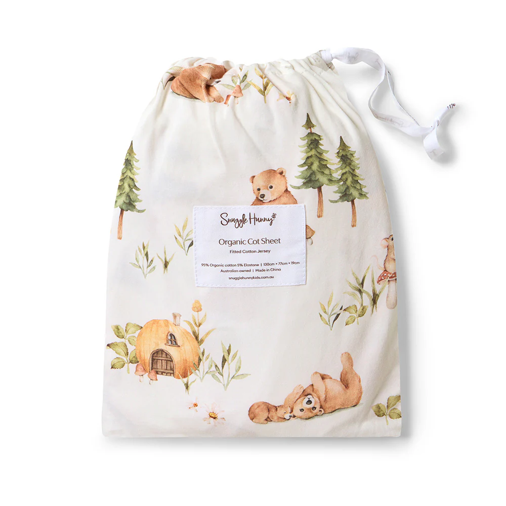 Bears Organic Fitted Cot Sheet - Image 4