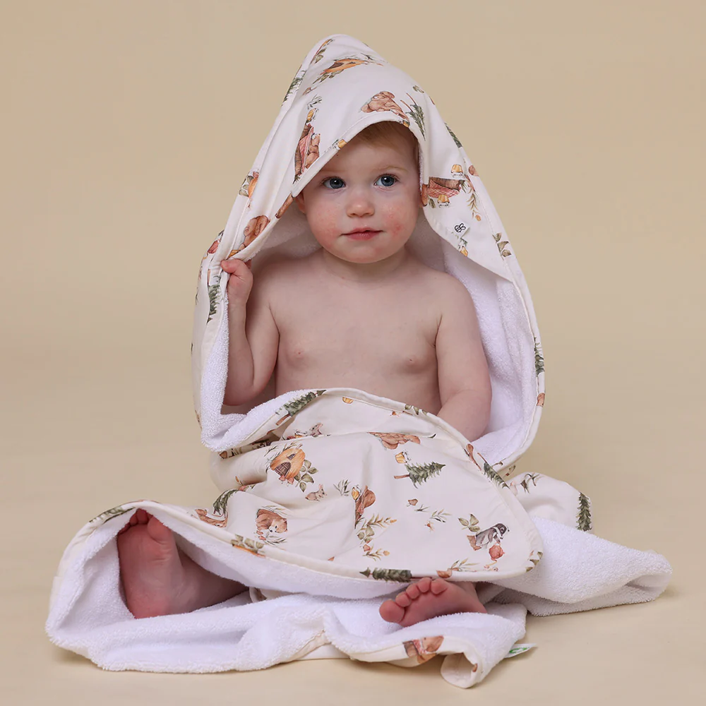 Bears Organic Hooded Baby Towel - Image 5