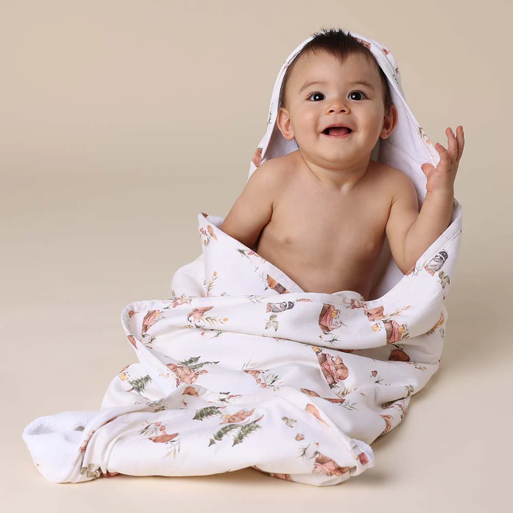 Bears Organic Hooded Baby Towel - Image 6