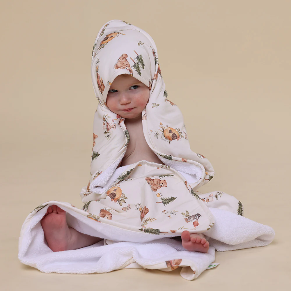 Bears Organic Hooded Baby Towel - Image 7