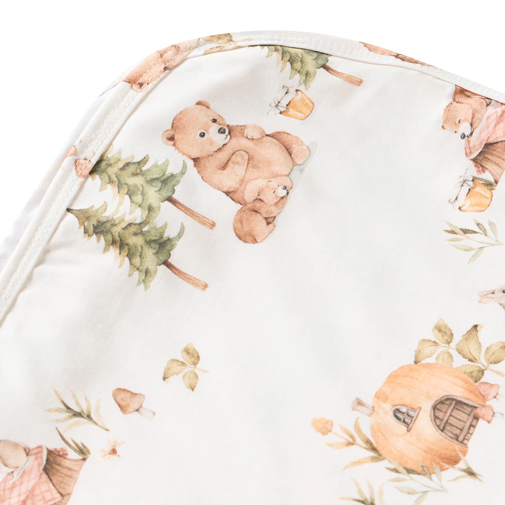 Bears Organic Jersey Wrap & Beanie Set - Image 6